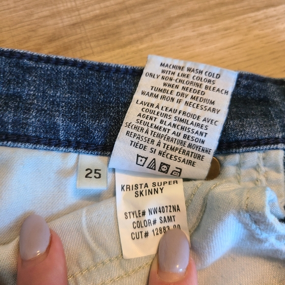 Hudson jeans Krista Super Skinny Size 25 EUC - Picture 9 of 9